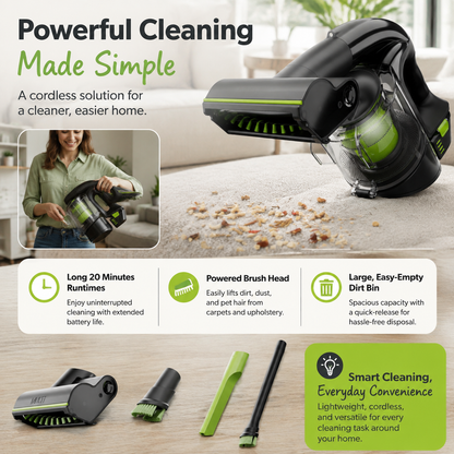 Cordless Handheld Vacuum Cleaner for Pet Hair