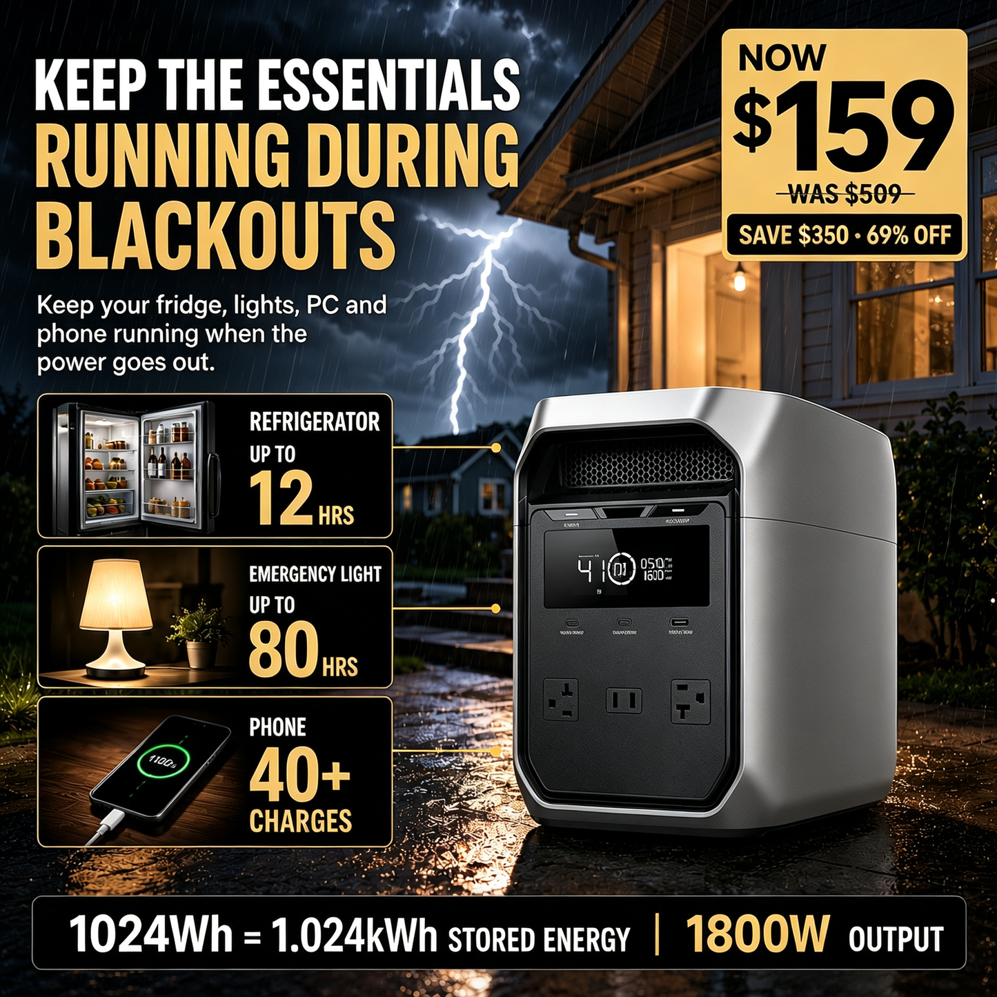 Large Capacity + Fast Charging = Endless Power, Anywhere, Anytime